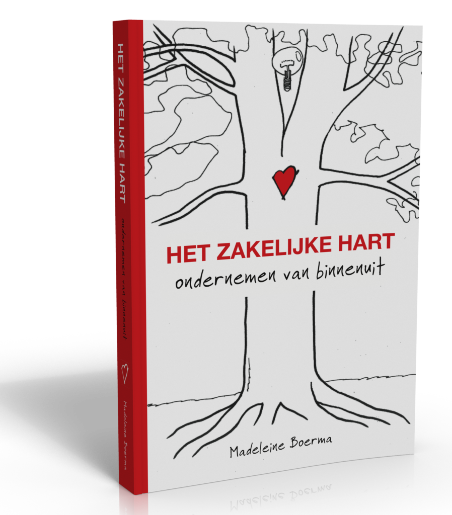 One of the two books by Madeleine Boerma, for independent professionals and titled Het zakelijke hart