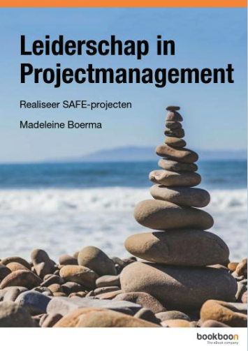 One of the two books by Madeleine Boerma for project sponsors and managers, titled Leiderschap in Projectmanagement